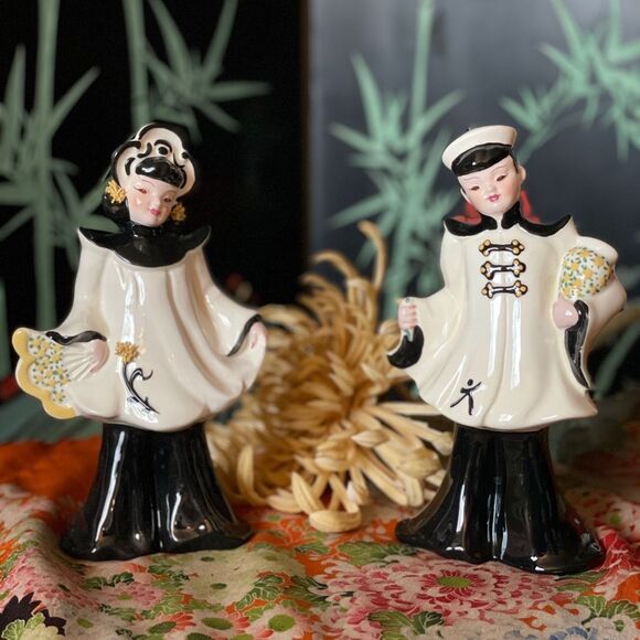 ♥️ Vintage Mid Century Florence Ceramics
California Figurine Couple 8"T 3"W - Picture 3 of 10